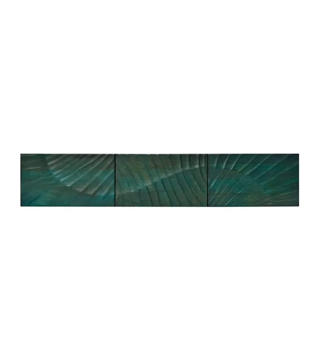 Invicta Interior Stolik pod TV wiszący SWEET GOLDEN SUNSET 160 cm drewno mango turkusowy