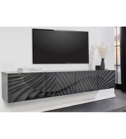 Invicta Interior Stolik pod TV wiszący ZEUS Scorpion 200 cm drewno mango