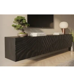 Invicta Interior Stolik pod TV wiszący ZEUS Scorpion 200 cm drewno mango