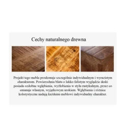 Invicta Interior Stolik pod TV wiszący ZEUS Scorpion 177 cm drewno mango
