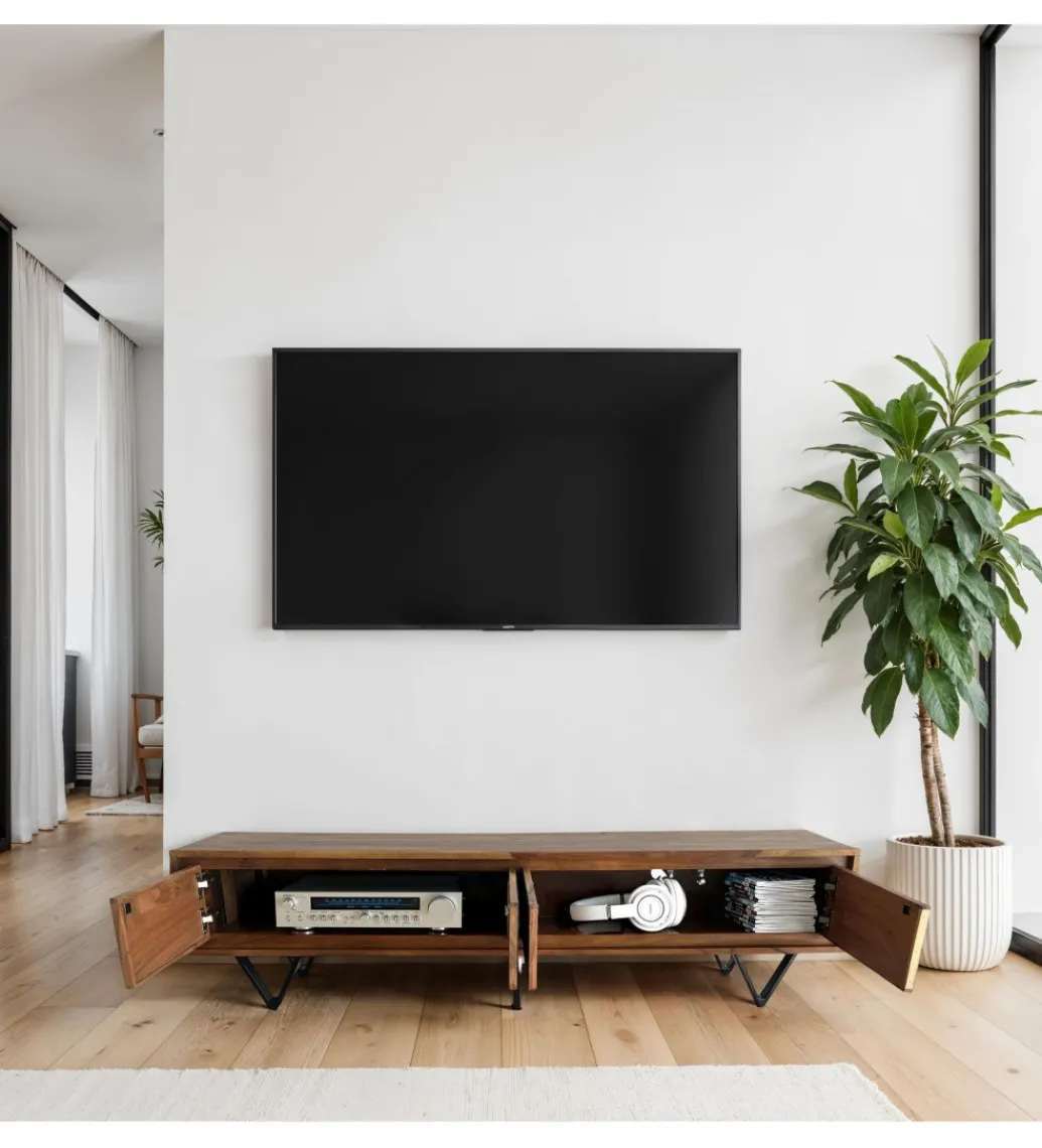 WOHNLING, GERMANY Stolik pod TV WOHNLING 160 cm drewno sheesham