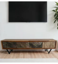 WOHNLING, GERMANY Stolik pod TV WOHNLING 160 cm drewno sheesham