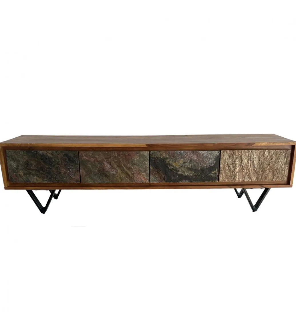 WOHNLING, GERMANY Stolik pod TV WOHNLING 160 cm drewno sheesham
