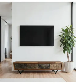 WOHNLING, GERMANY Stolik pod TV WOHNLING 160 cm drewno sheesham