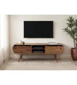 WOHNLING, GERMANY Stolik pod TV WOHNLING 160 cm drewno sheesham