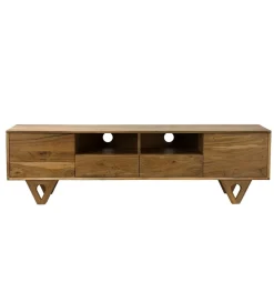 WOHNLING, GERMANY Stolik pod TV WOHNLING 160 cm drewno akacja