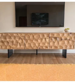 WOHNLING, GERMANY Stolik pod TV WOHNLING 160 cm drewno akacja