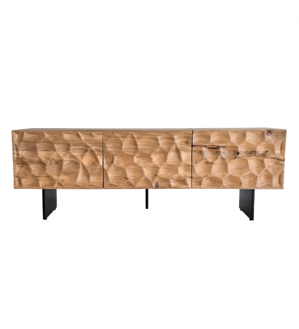 WOHNLING, GERMANY Stolik pod TV WOHNLING 160 cm drewno akacja