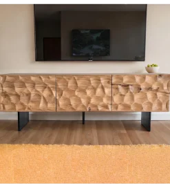 WOHNLING, GERMANY Stolik pod TV WOHNLING 160 cm drewno akacja