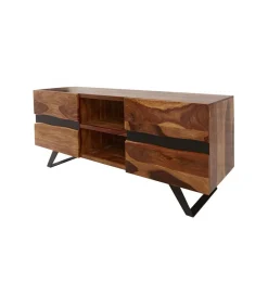 Invicta Interior Stolik pod TV ZAMBEZI Amazonas 160 cm drewno Sheesham