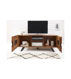 Invicta Interior Stolik pod TV ZAMBEZI Amazonas 160 cm drewno Sheesham