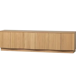 WOOOD Stolik pod TV ZUMA 200 cm drewno dębu naturalna