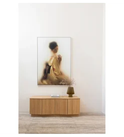 WOOOD Stolik pod TV ZUMA 133 cm drewno dębu naturalna