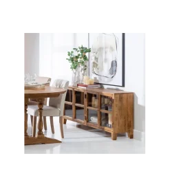 Zona-Design Stolik TV Iron Craft 160 cm drewno mango brąz
