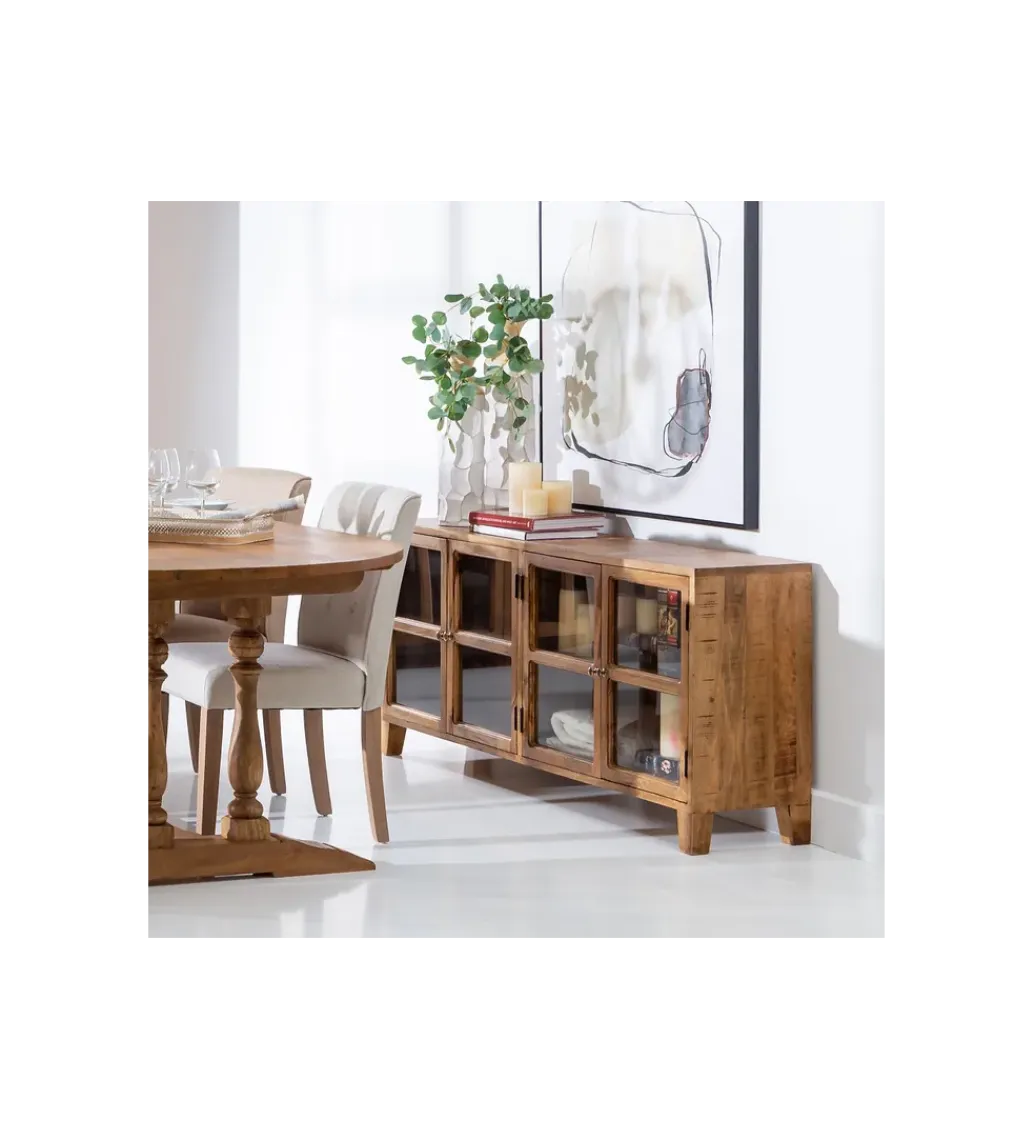 Zona-Design Stolik TV Iron Craft 160 cm drewno mango brąz