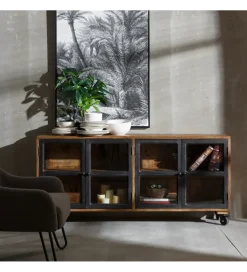 Zona-Design Stolik TV KORTADO 160 cm drewno mango