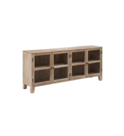 Zona-Design Stolik TV Witryna Iron Craft II160 cm drewno mango