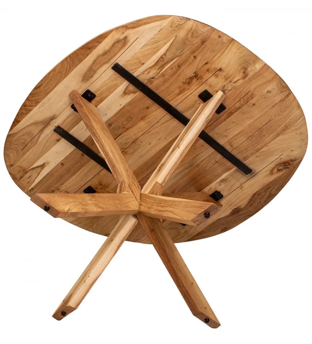 Exclusivas Stół OVALU 140 cm drewno mango