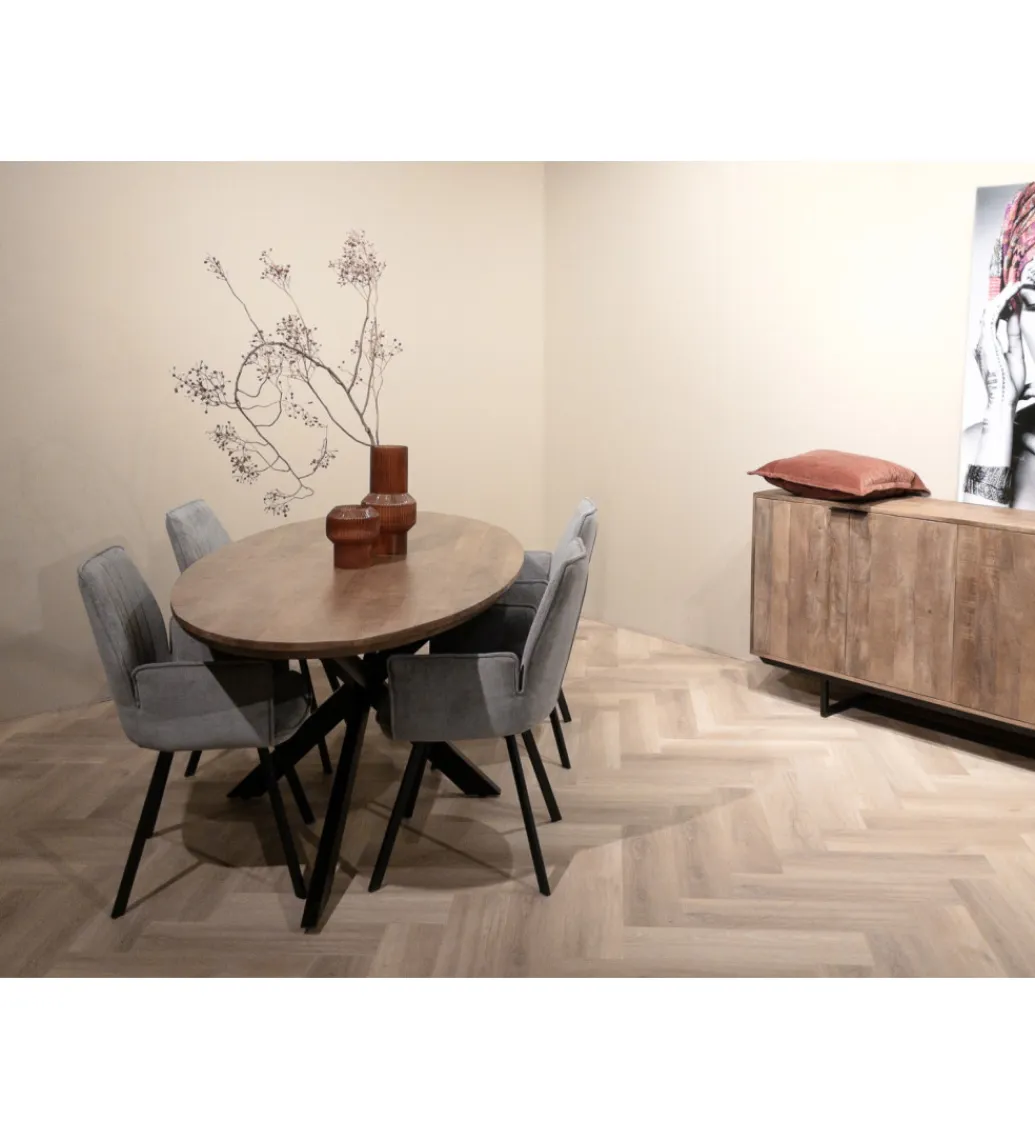 LF-Design Stół owalny JESPER 240 cm drewno mango