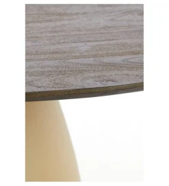 L&L Stół PALMIRA 120 cm naturalny beżowy mat