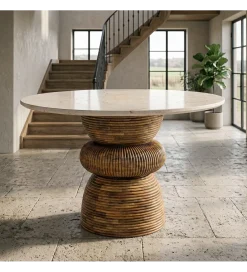 Zona-Design Stół PETARENO 120 cm drewno mango