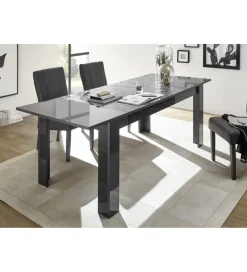 MCA Linia Włoska Stół PRISMA 137 Cm - 185 Cm antracytowy
