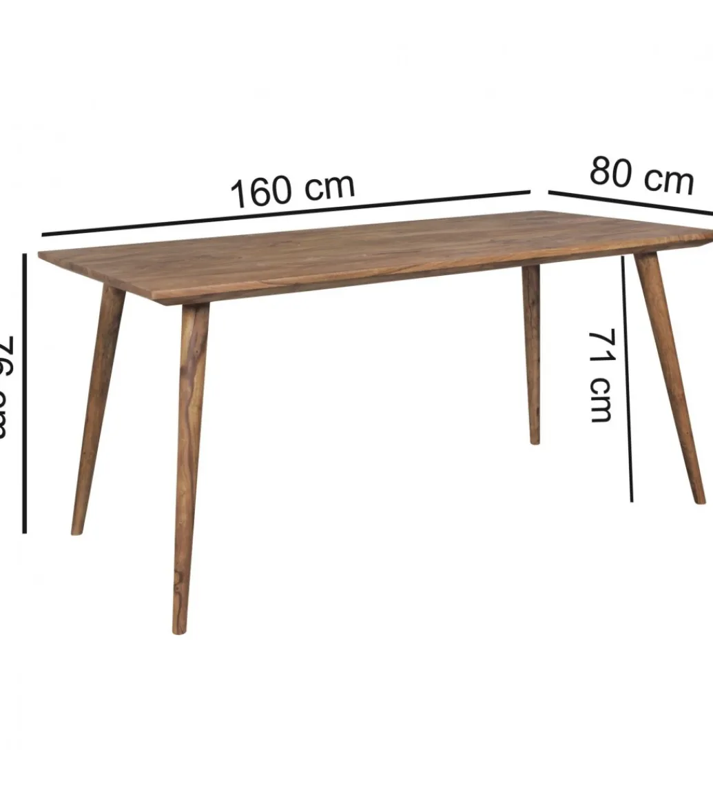 WOHNLING, GERMANY Stół REPA 160 cm drewno shesham