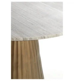 L&L Stół RIANNE 100 cm antyczny brąz
