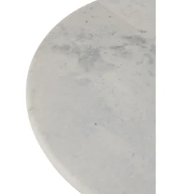 J-Line Stół ROUNDEGO 102 cm marmur biały
