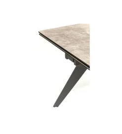 KDesign Stół rozkładany AMSTERDAM od 160 do 240 cm ceramika czarna szkło