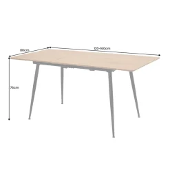 Invicta Interior Stół rozkładany APARTMENT od 120 do 160 cm naturalny