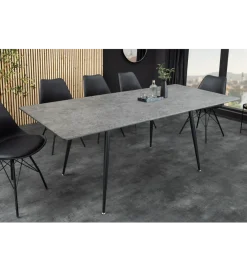 Invicta Interior Stół rozkładany APARTMENT od 120 do 160 cm szary