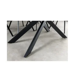 Invicta Interior Stół Rozkładany ARKANSAS 160 Cm - 200 Cm ceramika w optyce antracytowego marmuru