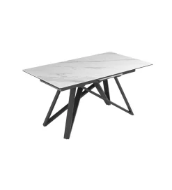 Invicta Interior Stół rozkładany ATLAS 160 do 200 cm ceramika biała
