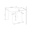 Halmar Stół rozkładany BARRET 90 cm - 190 cm biały