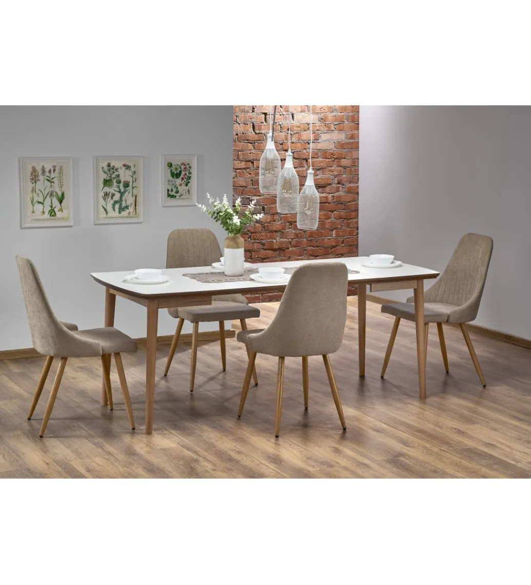 Halmar Stół rozkładany BARRET 90 cm - 190 cm biały