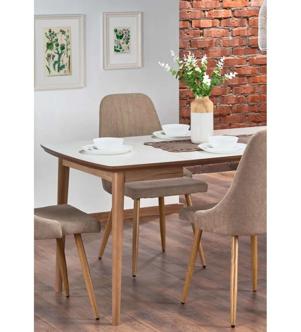 Halmar Stół rozkładany BARRET 90 cm - 190 cm biały