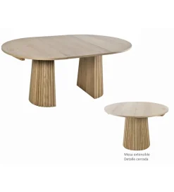 Imeri Stół rozkładany COMEDOR od 120 do 180 cm naturalny