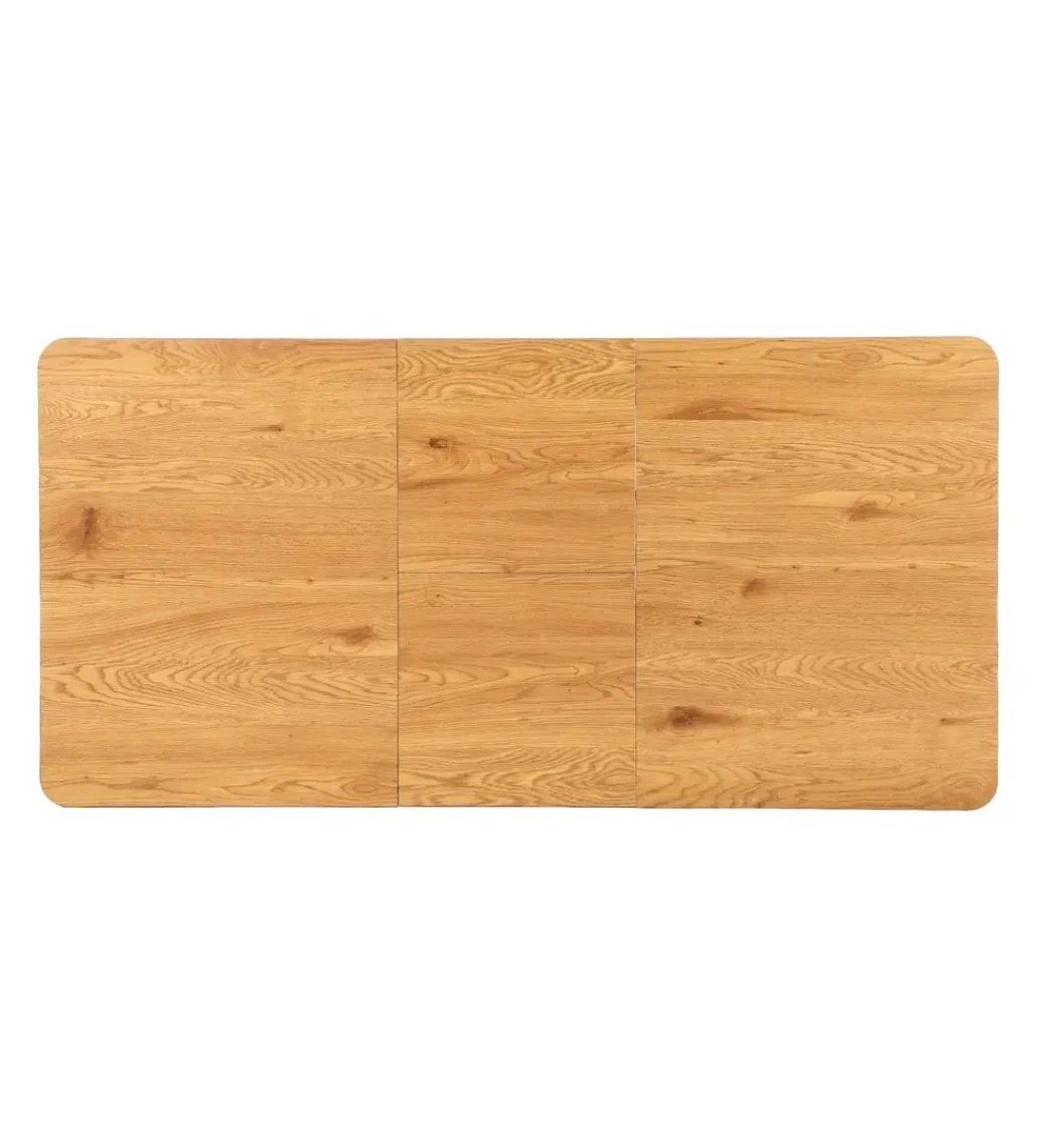 Zona-Design Stół rozkładany ESTANDNO od 120 do 160 cm naturalny czarny