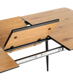 Zona-Design Stół rozkładany ESTANDNO od 120 do 160 cm naturalny czarny