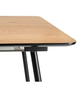 Zona-Design Stół rozkładany ESTANDNO od 120 do 160 cm naturalny czarny