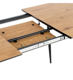 Zona-Design Stół rozkładany ESTANDNO od 120 do 160 cm naturalny czarny