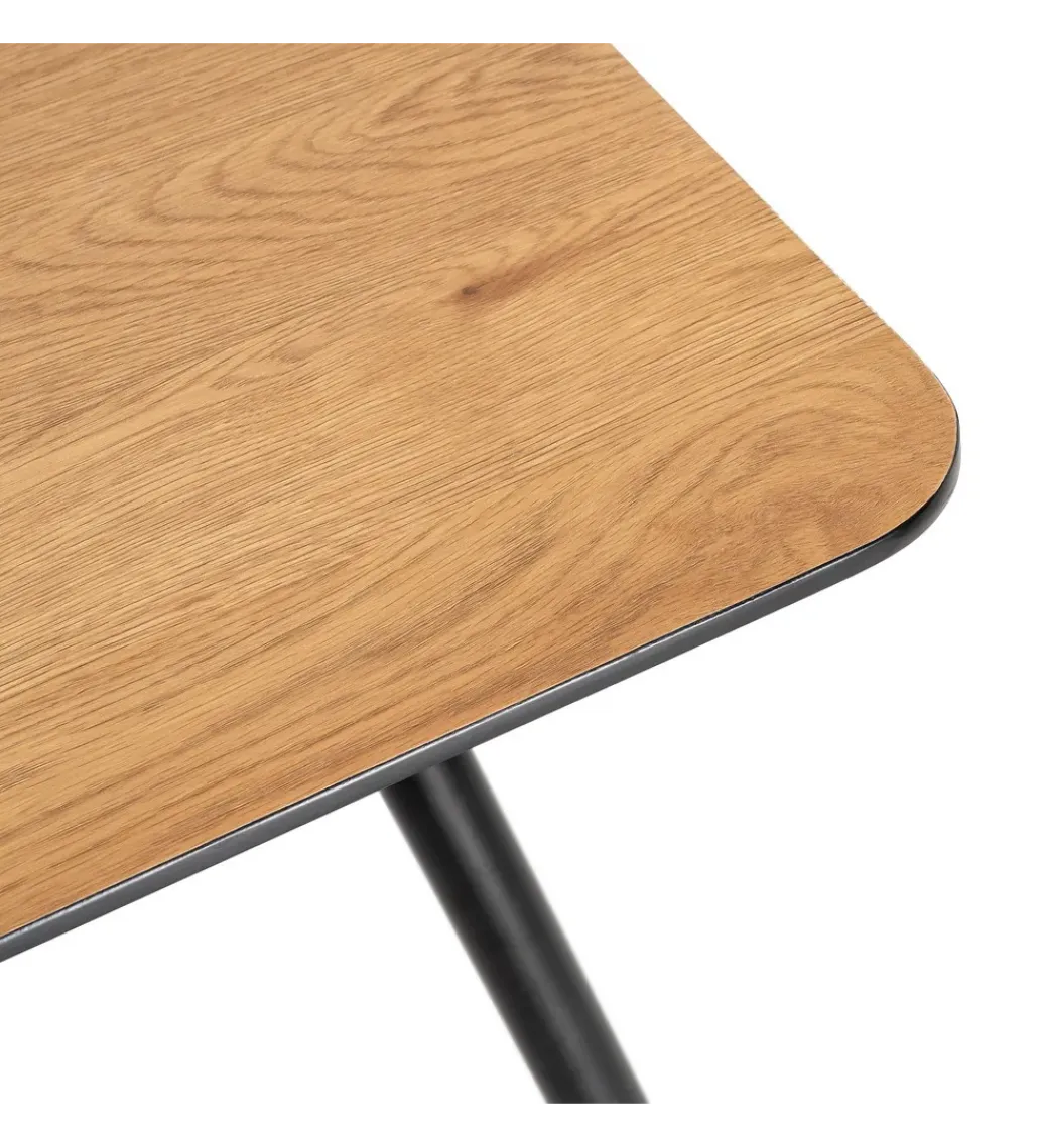 Zona-Design Stół rozkładany ESTANDNO od 120 do 160 cm naturalny czarny