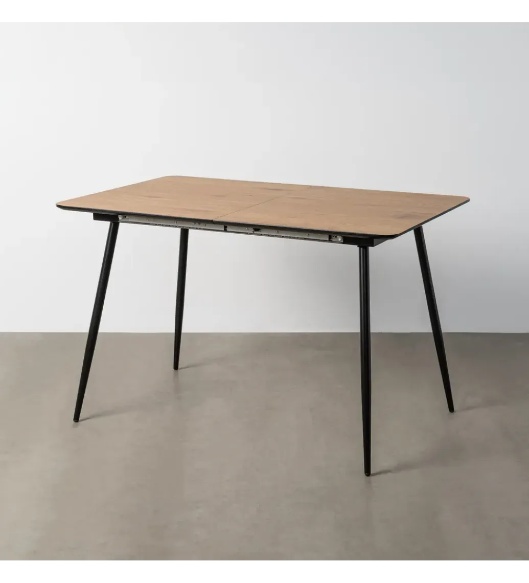 Zona-Design Stół rozkładany ESTANDNO od 120 do 160 cm naturalny czarny