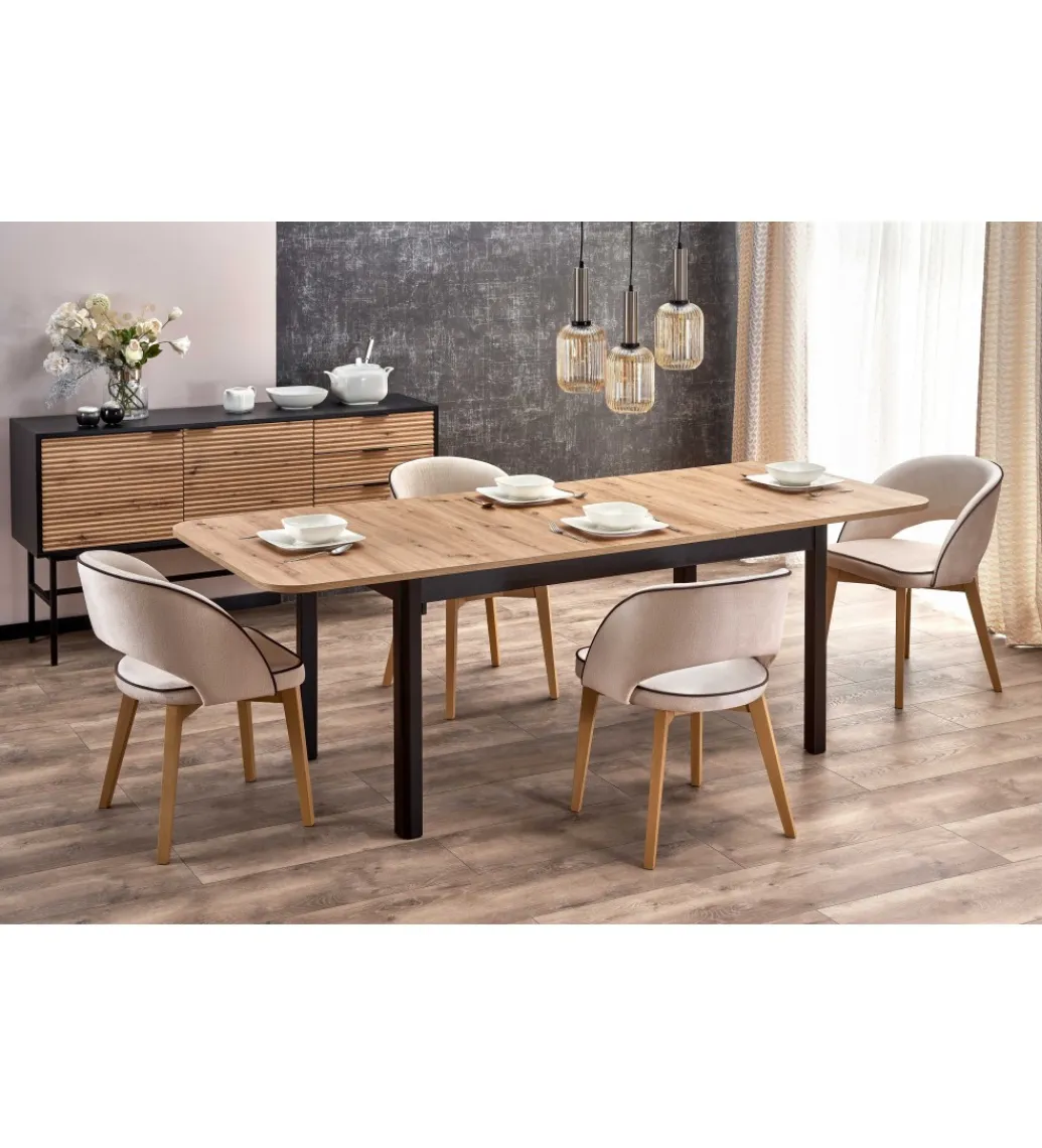 Halmar Stół rozkładany FLORIAN 160 cm - 228 cm w kolorze dąb artisan
