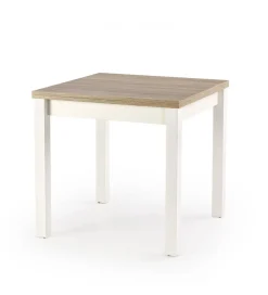 Halmar Stół rozkładany GRACJAN 80 cm - 160 cm w kolorze dąb sonoma z kolorem białym