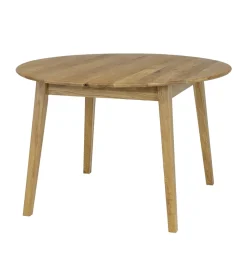 POLSKI DESIGN Stół rozkładany HARIS 118 cm - 158 cm drewno dąb