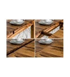Invicta Interior Stół rozkładany Lagos 160 cm - 240 cm drewno Sheesham