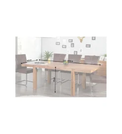 Invicta Interior Stół rozkładany Lagos 120 cm - 200 cm drewno sheesham