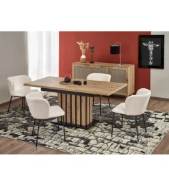 Halmar Stół rozkładany LAMELLO 130 cm - 180 cm w kolorze dąb artisan